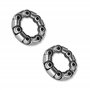 cyclingcolors 2X roulement Cage à Billes moyeu arrière 15mm 25mm 7 Billes 6.35mm Roue vélo Cycle VTT Ville Vintage Route