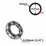 cyclingcolors 2X roulement Cage à Billes moyeu arrière 15mm 25mm 7 Billes 6.35mm Roue vélo Cycle VTT Ville Vintage Route