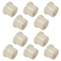 cyclingcolors 10x Coussinet entretoise épaulée plastique nylon vis rondelle collerette (6 x 8 x 10 x 10 x 2mm)
