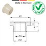 cyclingcolors 10x Coussinet entretoise épaulée plastique nylon vis rondelle collerette (6 x 8 x 10 x 10 x 2mm)