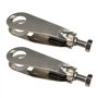 cyclingcolors 2X Tendeur de Chaine M5 vélo hollandais batavus 55mm ajusteur Tension à vis épaisseur Cadre 8mm Argent