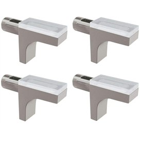 cyclingcolors 4x taquet étagère 5mm avec protection silicone antidérapant tablette verre meuble table basse vitrine cuisine