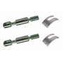 cyclingcolors kit de 2x goujons d'assemblage de lit meuble diamètre 8mm x longueur 75mm 4 trous + 2x étrier ferrure fourchette 3