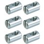 cyclingcolors 6x ferrure d'assemblage filetage M6 x longueur 20mm x 12mm acier écrou connecteur meuble bois lit bébé berceau tab