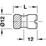 cyclingcolors 6x ferrure d'assemblage filetage M6 x longueur 20mm x 12mm acier écrou connecteur meuble bois lit bébé berceau tab