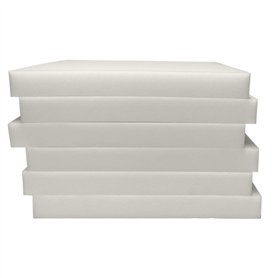 artapisserie.fr 6 Galettes de Chaise Carrées en Mousse A Recouvrir - 40 x 40 x 3 cm - Mousse de Rembourrage Tapissier Ameublemen