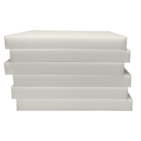 artapisserie.fr 6 Galettes de Chaise Carrées en Mousse A Recouvrir - 40 x 40 x 3 cm - Mousse de Rembourrage Tapissier Ameublemen