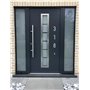 11 Grands chiffres autocollants (19 cm) et 6 lettres - Silver - Tout usage sur support lisse - Numéro de maison sur porte vitrée