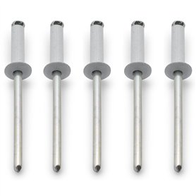 Easyboost 5 Rivets Blancs Ø4x16mm de Plaque d’immatriculation pour Voiture Auto Moto Scooter mobylette maxiscooter Cyclo