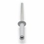 Easyboost 5 Rivets Blancs Ø4x16mm de Plaque d’immatriculation pour Voiture Auto Moto Scooter mobylette maxiscooter Cyclo