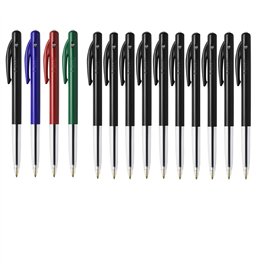 BIC - Lot de 10 Stylos-Bille Noir - M10 Original Rétractables Pointe Moyenne (1