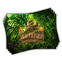 Magik Moments Kit Création Invitation Anniversaire Enfant à Gratter | Thème Aventure | 10 Cartes avec Stickers