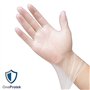 OneProtek Gants jetables en Vinyle - Boîte de 100 gants jetables Taille M - non poudrés, sans latex - Multi-usages et résistants