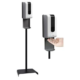 Distributeur Automatique Gel hydroalcoolique - Distributeur Infrarouge avec Fixation au Sol - avec Support au Sol