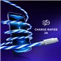 Oniverse Cable USB LED, Type A vers Type C, Compatible PS5 Pro Slim Xbox series X|S Switch PC MAC Android Iphone 15, 2 mètres, c