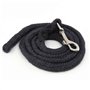 Hobby Horse Frison Noir, Cheval bâton Complet avec Filet, Mors, rêne, Licol et Bonnet Anti-Insectes. Tête de Cheval bâton pour H