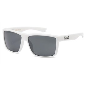 Locs lunettes de soleil rectangulaires monture blanche blanc mode ville habillé rap rappeur poker mixte femmes hommes 8LOC91201-