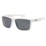 Locs lunettes de soleil rectangulaires monture blanche blanc mode ville habillé rap rappeur poker mixte femmes hommes 8LOC91201-