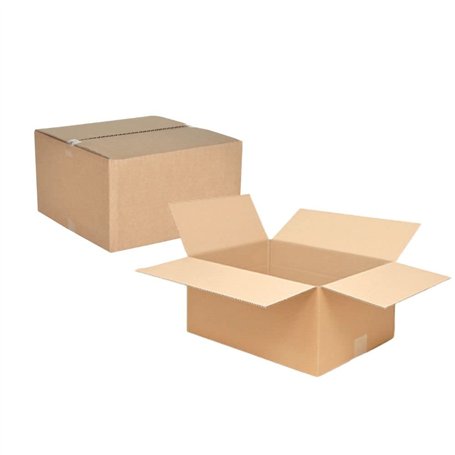 IDMENAGE - LOT DE 25 BOITES EN CARTON ONDULE - 16X12X11 CM