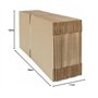 IDMENAGE - LOT DE 25 BOITES EN CARTON ONDULE - 16X12X11 CM