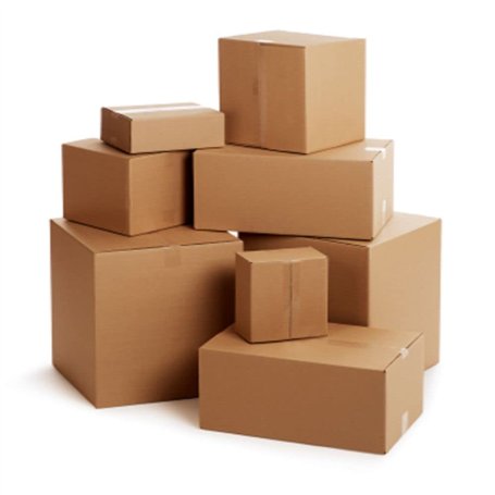 IDMENAGE - LOT DE 25 BOITES EN CARTON ONDULE - 25X18X20 CM