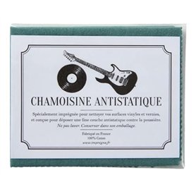 KD89 Chiffon Special Antistatique CD & Vinyl Spécialement imprégnée pour Nettoyer Vos Surfaces vinyles et Vernies - 100% Coton
