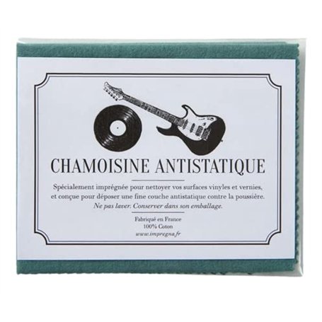 KD89 Chiffon Special Antistatique CD & Vinyl Spécialement imprégnée pour Nettoyer Vos Surfaces vinyles et Vernies - 100% Coton