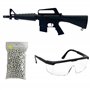 Saigo Defense Pack Airsoft Fusil Modèle M308 à Ressort/Couleurs: Noir/Matière: Plastique Haute Résistance/Puissance 0.5 Joule/Li