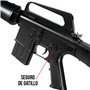 Saigo Defense Pack Airsoft Fusil Modèle M308 à Ressort/Couleurs: Noir/Matière: Plastique Haute Résistance/Puissance 0.5 Joule/Li