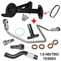 Partsline Kit montage turbo 1.6 HDi TDCi compatible avec 206 207 307 308 407 C3 C4 C5 Focus Fiesta équivalent à 0375J0, 3M5Q-6K6