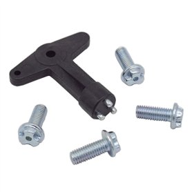 Clé de Fixation Enjoliveur AVEC Broches Métalliques + 4 Vis Antivol compatible avec LOGAN I II CLIO II III ESPACE IV LAGUNA II M