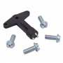 Clé de Fixation Enjoliveur AVEC Broches Métalliques + 4 Vis Antivol compatible avec LOGAN I II CLIO II III ESPACE IV LAGUNA II M
