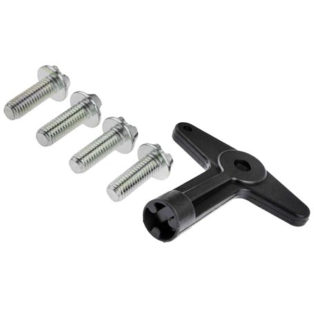 Clé de Fixation Enjoliveur + 4 Vis Antivol compatible avec LOGAN I II CLIO II III ESPACE IV LAGUNA II MODUS SAFRANE SCÉNIC I II