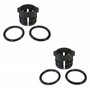 (Lot de 2) Kit de Réparation Bague d'Etanchéité pour Crémaillère de Direction AVEC Joints compatible avec CLIO III FLUENCE KANGO