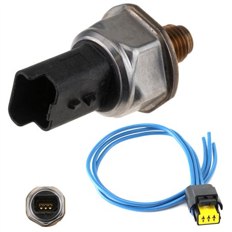 Partsline kit capteur de pression de carburant avec fiche faisceau électrique compatible avec 207 308 3008 C4 C5 Berlingo Focus