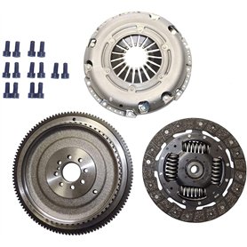 Partsline Kit D'embrayage 3 Pièces Avec Volant Moteur Fixe Rigide Sans Butée compatible avec MITO FIORINO LINEA PUNTO QUBO ASTRA
