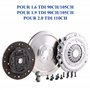 Kit Embrayage 4 Pièces AVEC Volant Moteur ET Butée équivalent à QKT5140AF 600001600 2294000576 2290601004 835035 415025010 83601