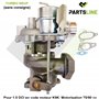 Turbocompresseur Turbo compatible avec DOKKER DUSTER LODGY LOGAN SANDERO EVALIA NOTE NV200 CLIO III IV DOKKER FLUENCE KANGOO MOD