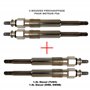 Partsline (Lot de 4) Bougie de préchauffage compatible avec AX Berlingo C15 Jumpy Saxo Xsara ZX Scudo 106 206 306 Expert Partner
