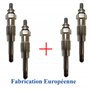 (Lot de 4) Bougie de préchauffage compatible avec Berlingo Jumpy Xantia Xsara 205 306 309 405 406 806 Expert Partner Boxer 1,7 1