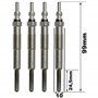 (Lot de 4) Bougie de préchauffage compatible avec SOLENZA CLIO 2 KANGOO SCENIC TRAFIC SAMURAI 1,9 D D55 D65 (Avec Type Moteur F8