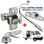 Set de 3 Galets Rouleaux de Guidage avec Butée de Centrage pour Porte Coulissante Latérale Droite compatible avec JUMPER DUCATO 