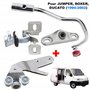 Set de 3 Galets Rouleaux de Guidage avec Butée de Centrage pour Porte Coulissante Latérale Droite compatible avec JUMPER DUCATO 