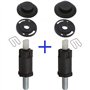 Partsline Kit 2 silent-blocs cache moteur compatible avec Peugeot 206 406 607 Expert Partner HDI, Citroën Xsara Picasso Berlingo