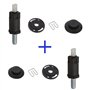 Partsline Kit 2 silent-blocs cache moteur compatible avec Peugeot 206 406 607 Expert Partner HDI, Citroën Xsara Picasso Berlingo