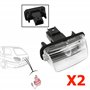 (Lot de 2) Éclairage Lumière de Plaque d'Immatriculation avec Ampoule compatible avec BERLINGO C3 C4 C5 DS4 SAXO XSARA 206 207 3