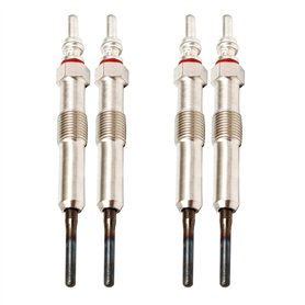 (Lot de 4) Bougie de préchauffage compatible avec Dokker Duster Logan Lodgy Sandero Classe A B CLA Citan Qashqai Micra Note Clio