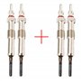 (Lot de 4) Bougie de préchauffage compatible avec Dokker Duster Logan Lodgy Sandero Classe A B CLA Citan Qashqai Micra Note Clio