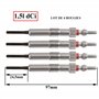 (Lot de 4) Bougie de préchauffage compatible avec Dokker Duster Logan Lodgy Sandero Classe A B CLA Citan Qashqai Micra Note Clio