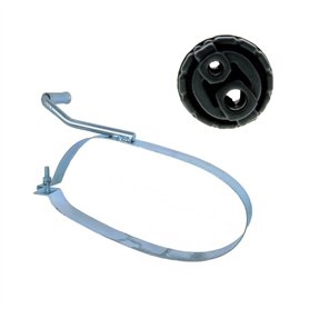 Kit Collier d'Echappement Sangle de Fixation Silencieux Arrière Côté Gauche AVEC Silentbloc compatible pour 206 + SW CC Van - 17